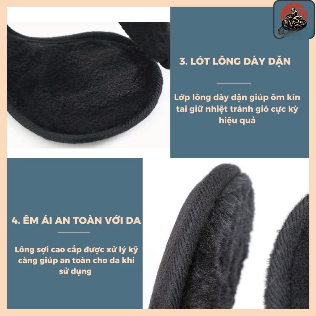 Bịt Tai Giữ Ấm Nam Nữ Unisex Văn Phòng Du Lịch Dã Ngoại Phượt