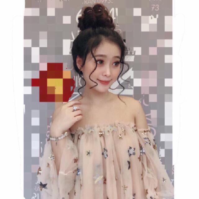 Búi hoa cute dễ thương