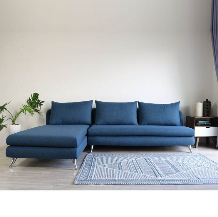 Sofa góc L hiện đại JNGSL74 Juno Sofa KT Ngang 280 x  Sâu 85-170 x Cao 80 cm
