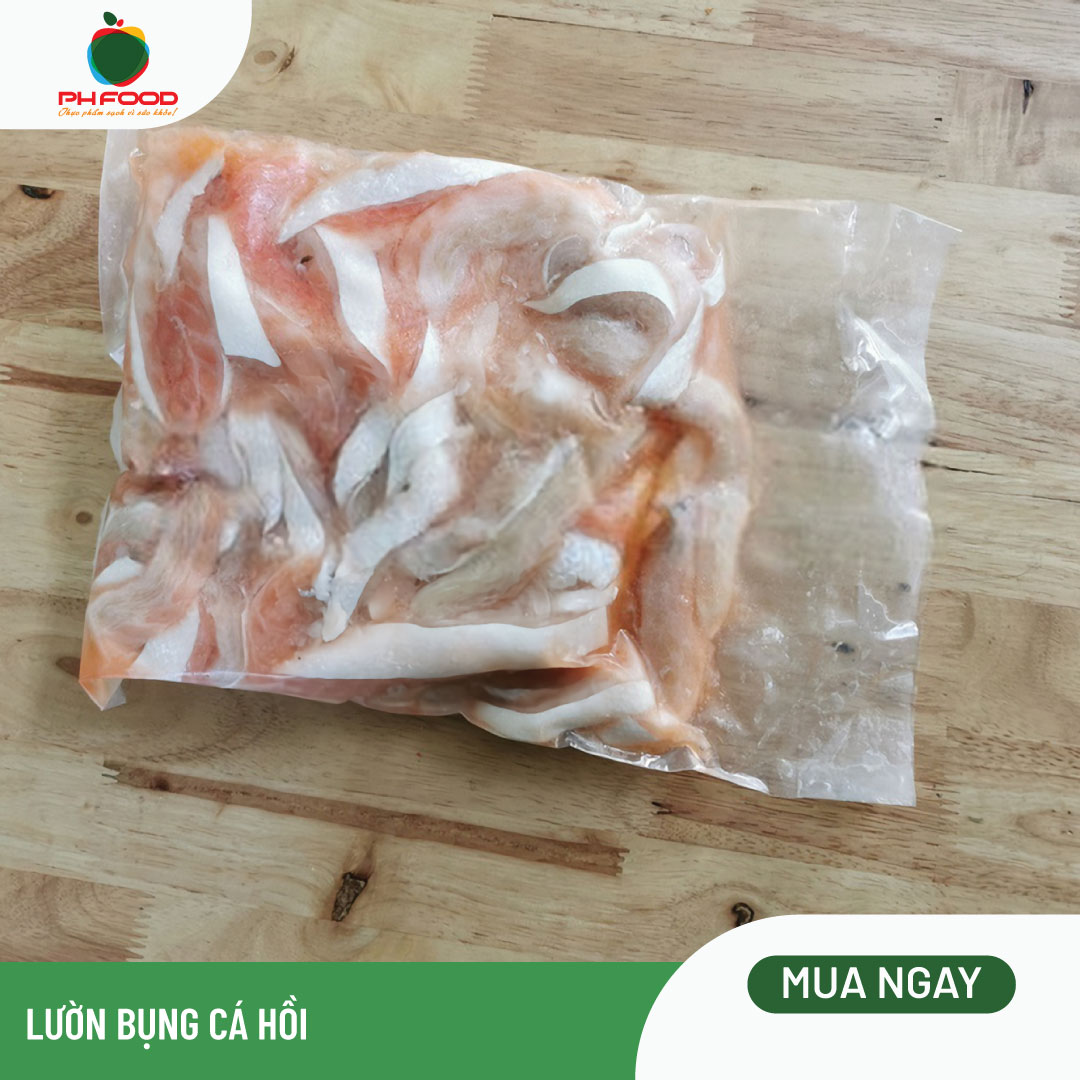 - Lườn Bụng Cá Hồi Đông Lạnh - 1Kg 2 Khay - Size Nhỏ
