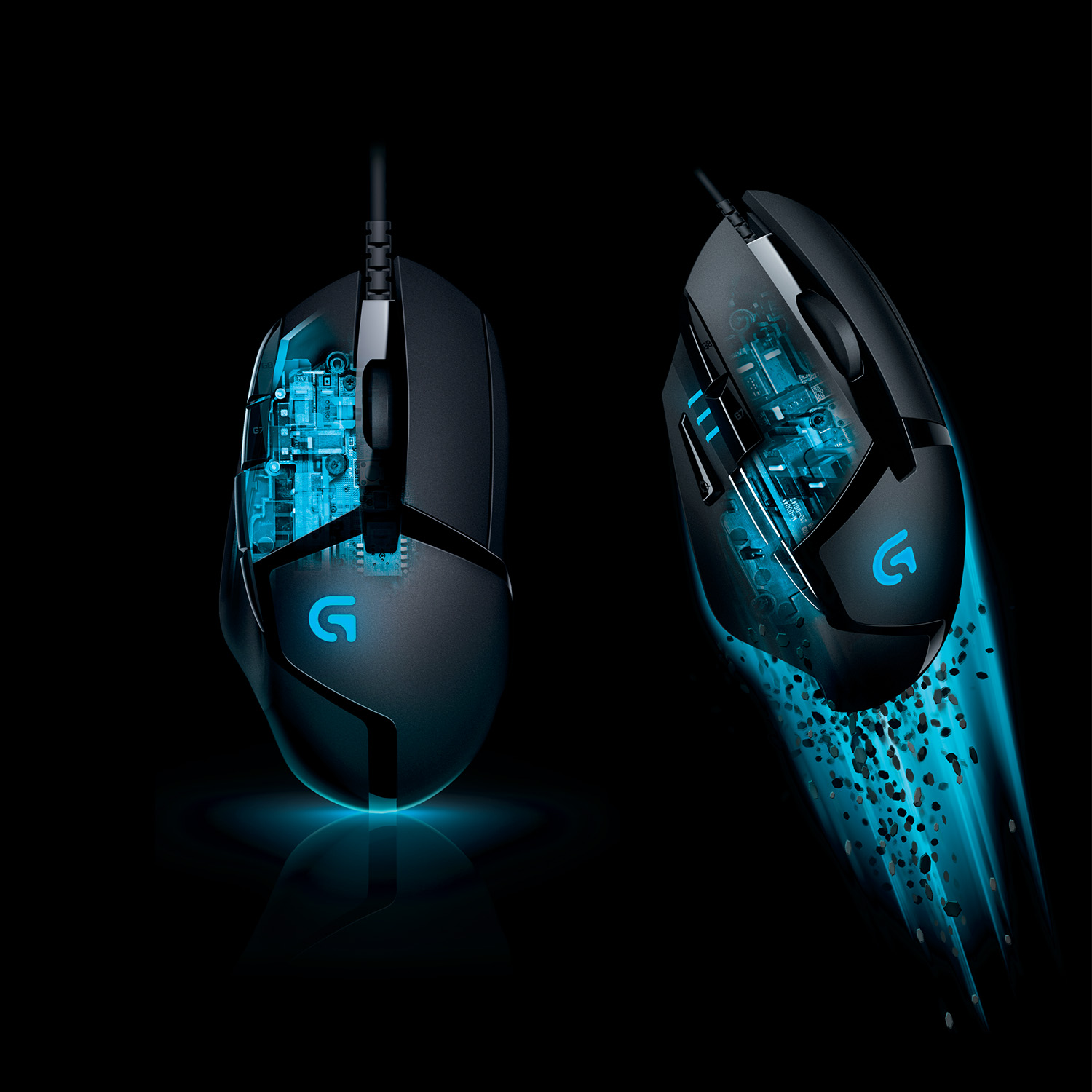 Chuột Chơi Game Có Dây Logitech Hyperion Fury G402 4000DPI LED 8 Phím - Hàng Chính Hãng