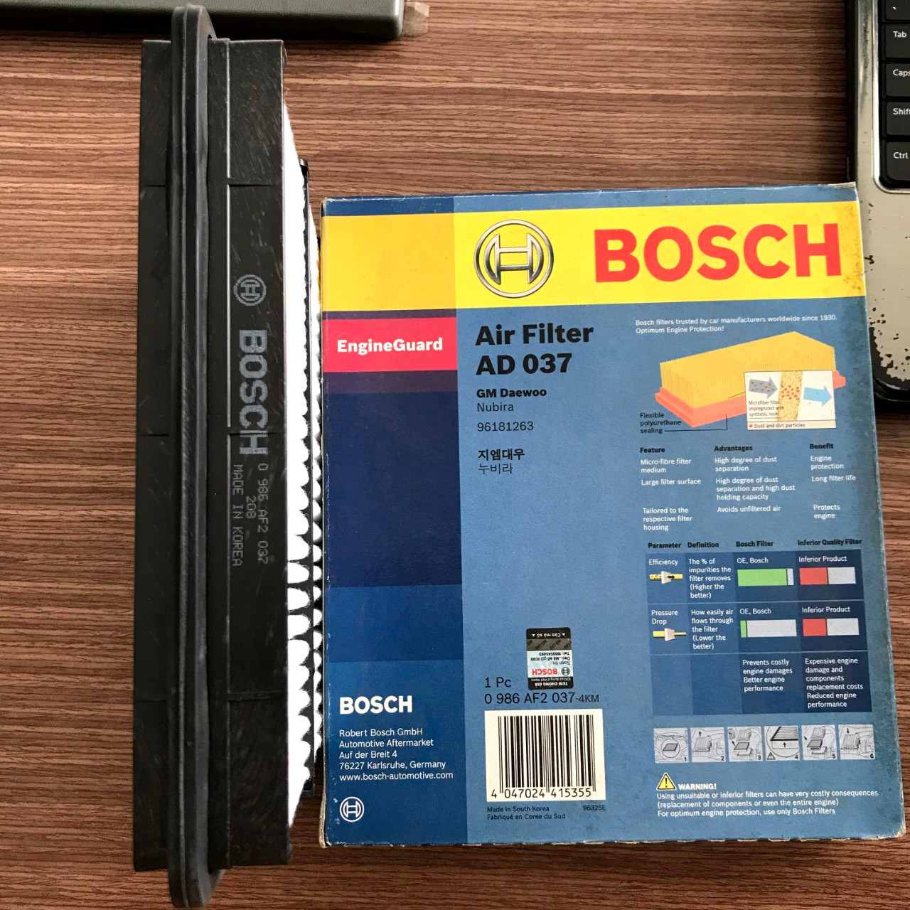 Lọc Gió Bosch AD037 - Daewoo Nubira