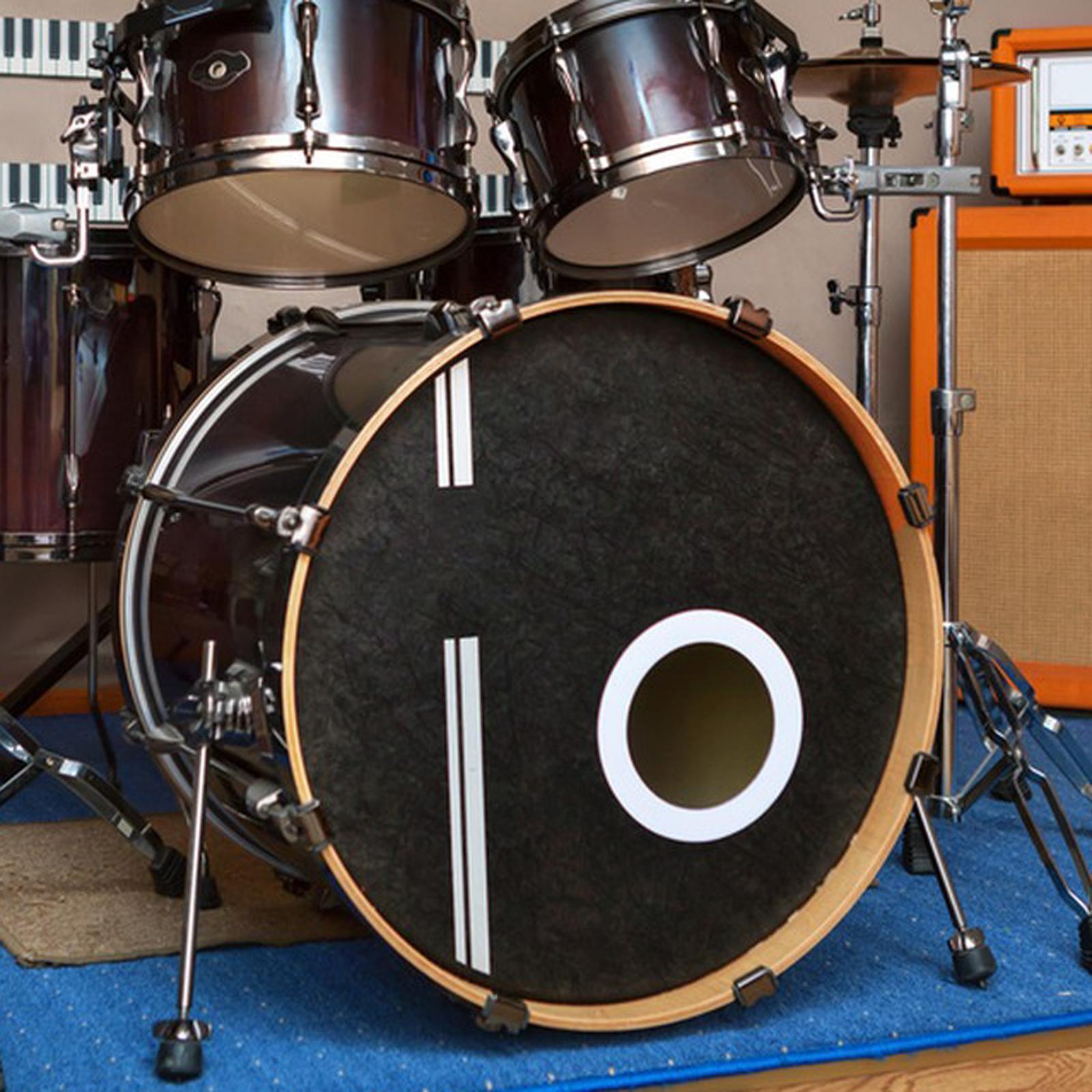 1 Piece Port Hole Protector Pads Drum Rings Easy to Use Non Slip Bass Drum