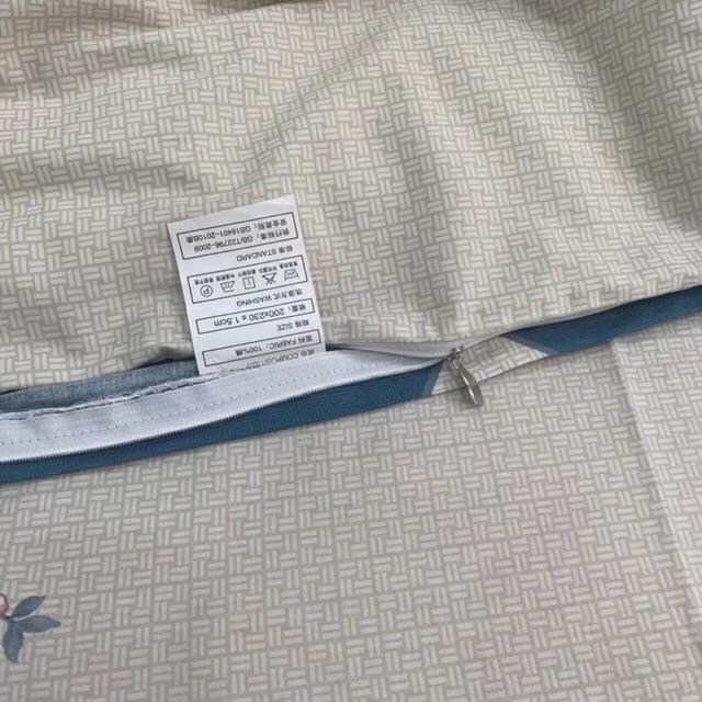 Set Cotton LiVing Hàng Nhập Khẩu Cao Cấp 4 Món 2020 Mẫu Hoa Khung Tròn