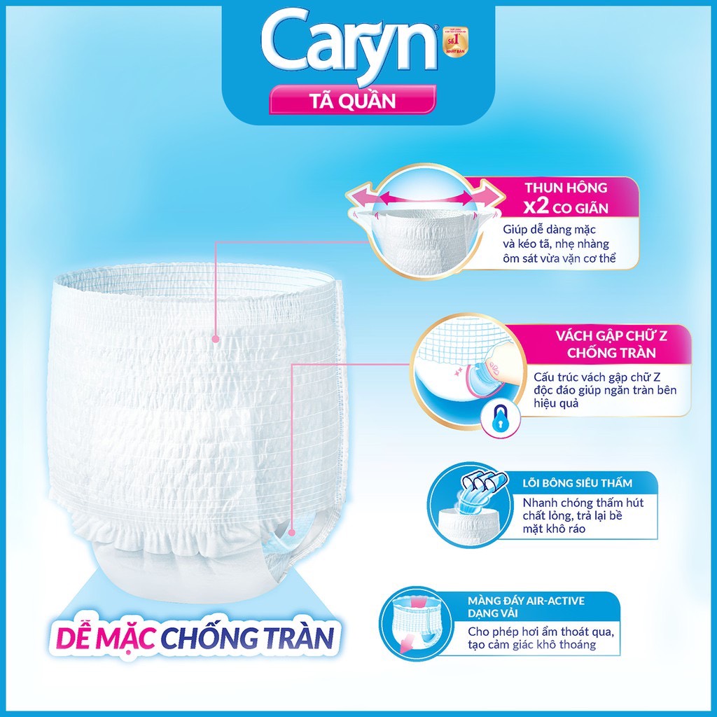 TÃ QUẦN NGƯỜI GIÀ CARYN SIZE L7 MIẾNG