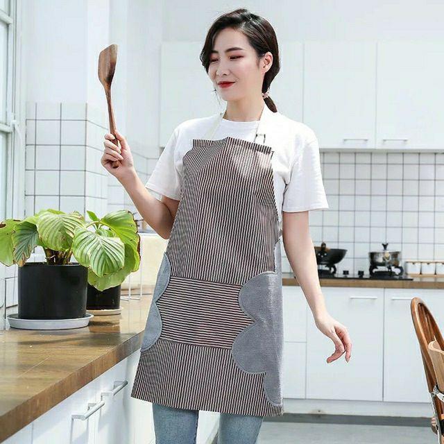 Tạp dề hoa chống thấm