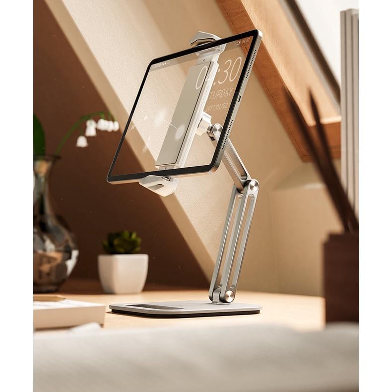Giá đỡ điện thoại, máy tính bảng, ipad dạng kẹp, chân đế cố định chắc chắn cho máy tới 13 inch.