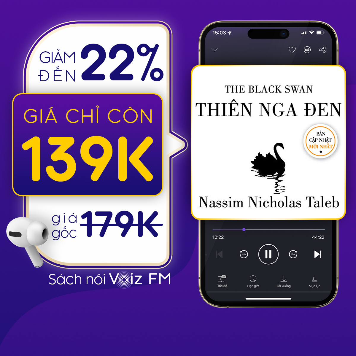 Hình ảnh [Thiên Nga Đen] Voiz FM - Voucher nghe Sách Nói 