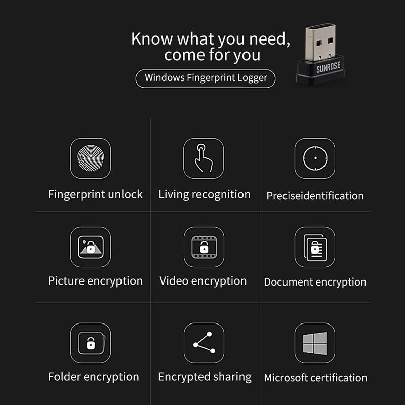 Đầu Đọc Vân Tay Sunrose Usb Cho Win10 N2Vn