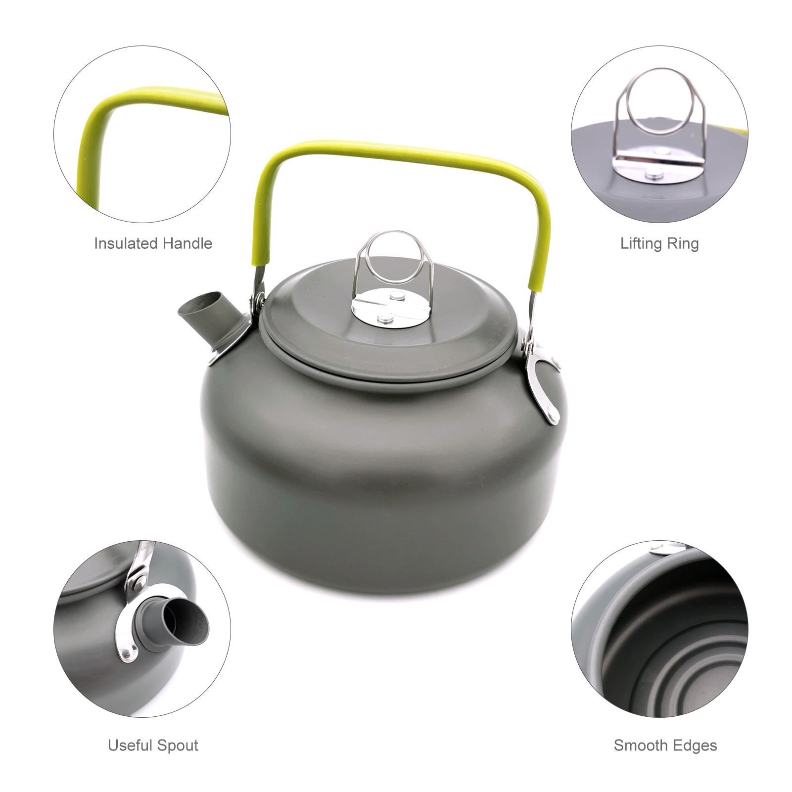 Ấm đun nước bằng hợp kim nhôm 800ml, đi cắm trại, du lịch dã ngoại