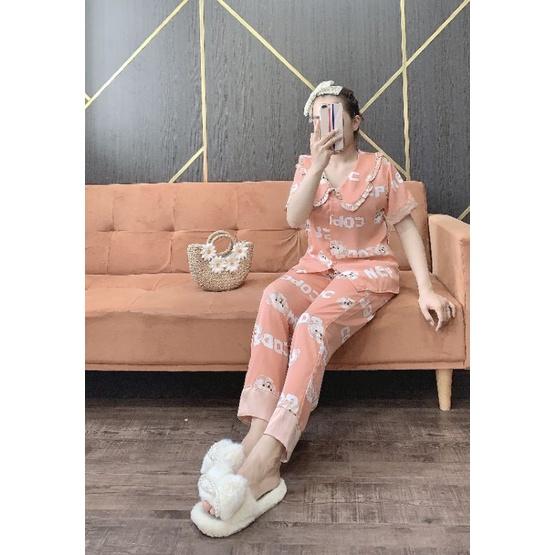 Bộ ngủ tay ngắn quần dài mango