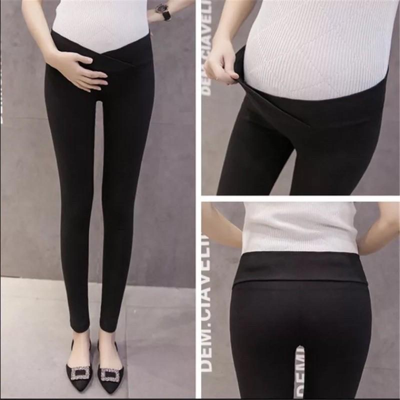 quần legging bầu chễ( có chun chỉnh bụng)(full size 40-90kg)