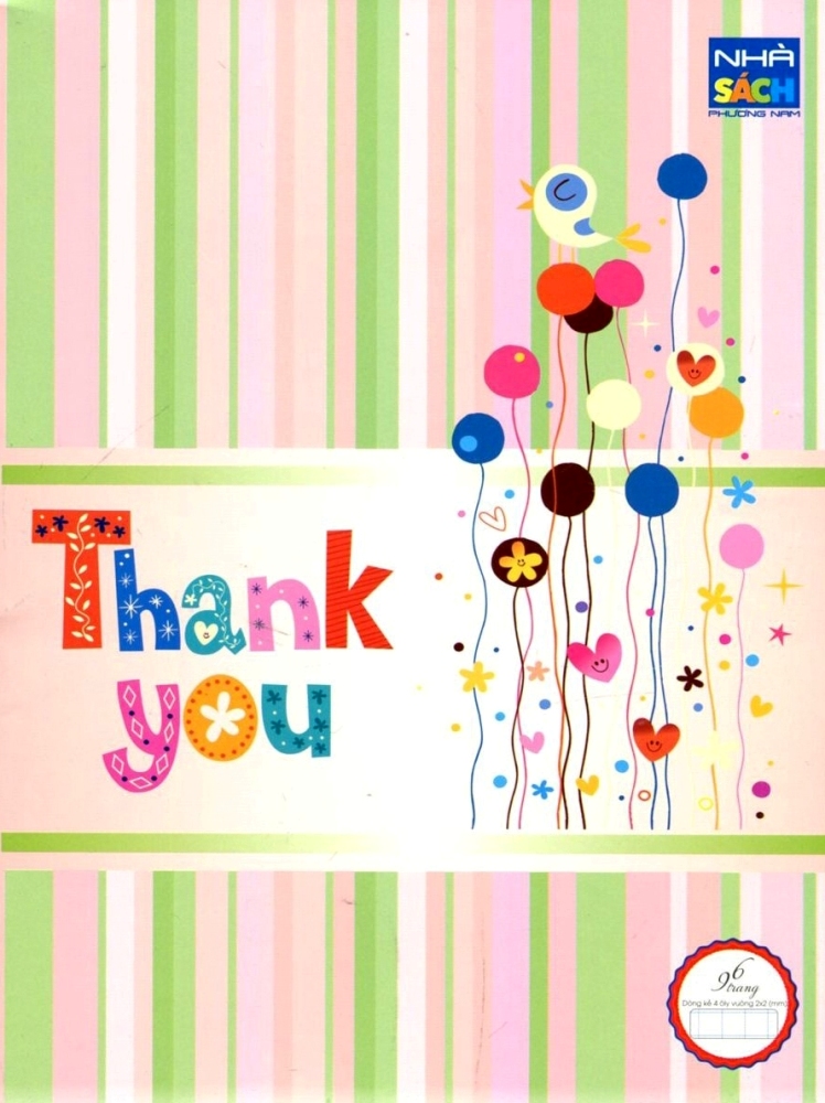 (Mua 10 Cuốn Tặng 3 Cuốn) Tập Pnc 96T Dl70 4Ôli - Thank You - Giao Mẫu Ngẫu Nhiên