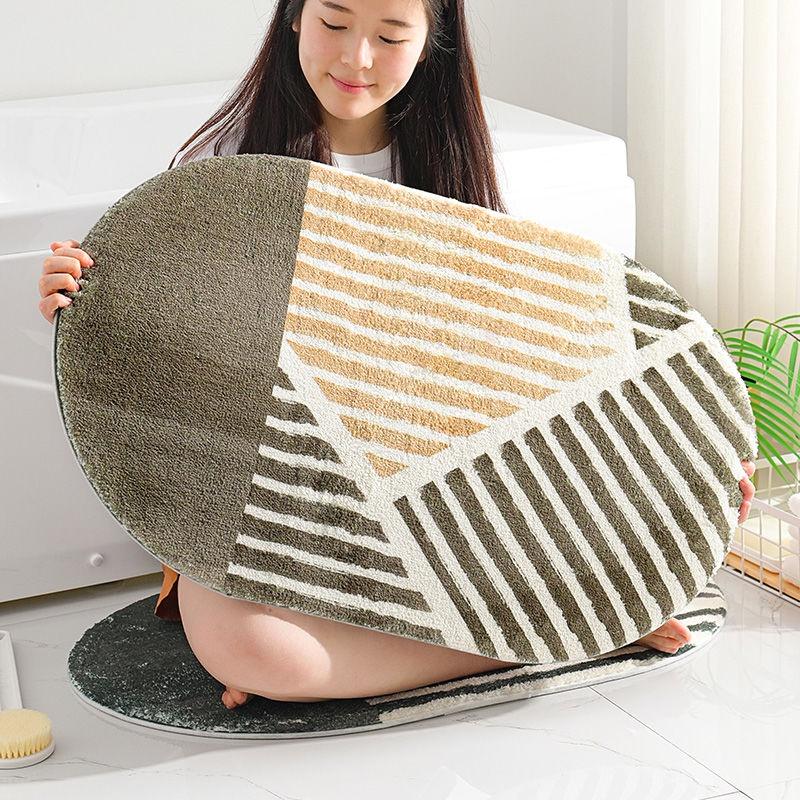 Thảm Chùi Chân Chống Trượt Thấm Hút Tốt Cho Nhà Tắm/Nhà Vệ Sinh