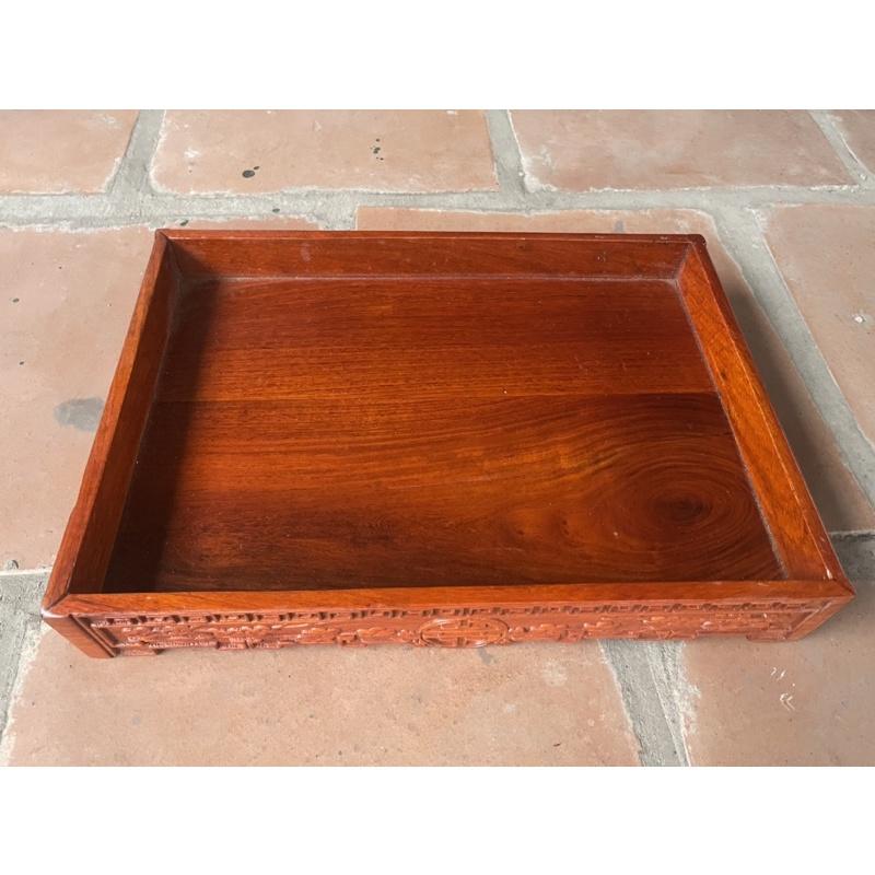 Khay trà không lối thoát gỗ hương đá