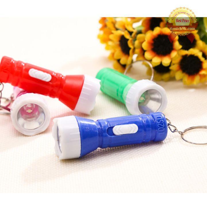 Móc khóa đèn led mini ngắn nhựa | Đèn pin