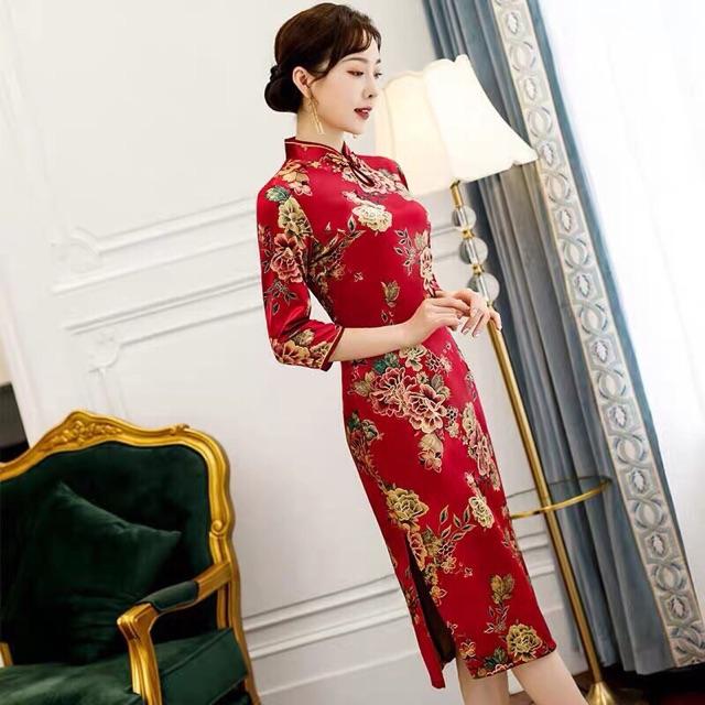 Sườn xám đẹp hàng thiết kế