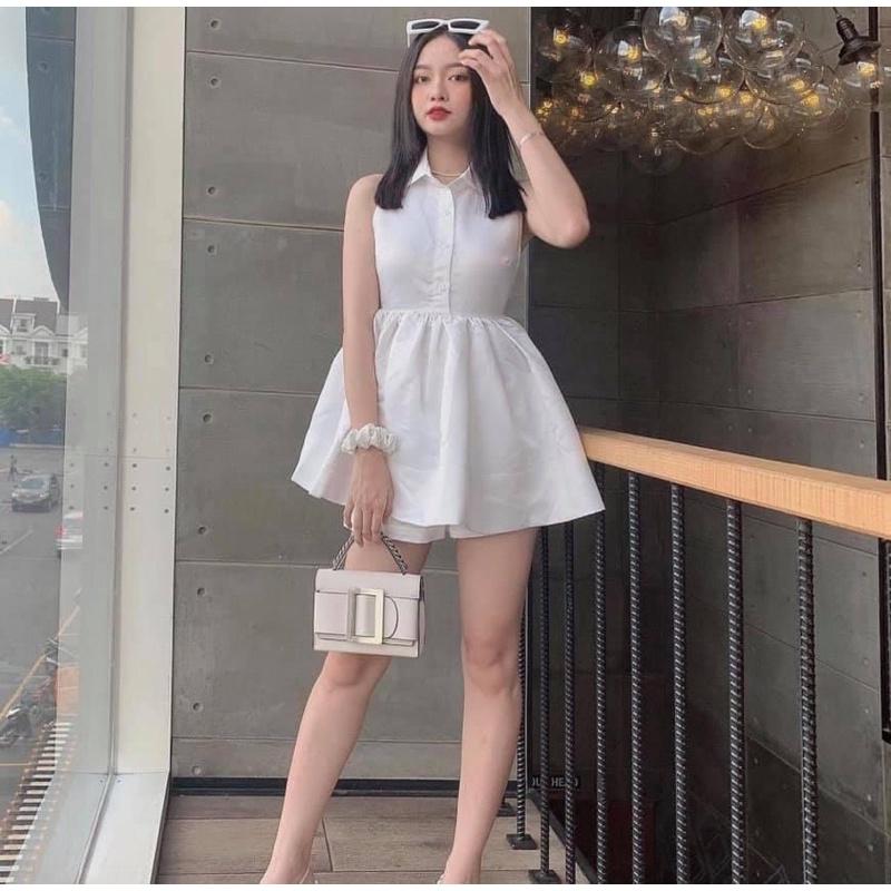 Set váy hở lưng + quần đùi TTS867