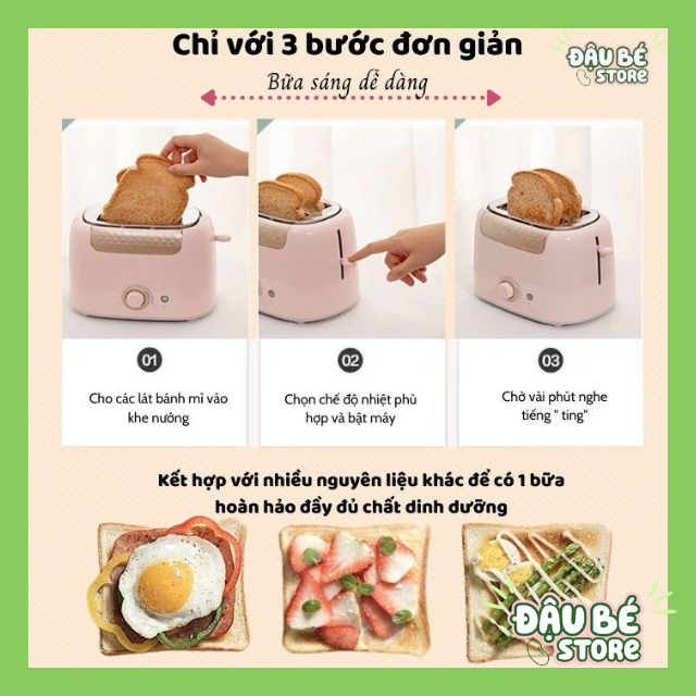 Máy Nướng Bánh Mì Bear Chính hãng DSL-601 - Kẹp nướng làm bánh mỳ Sandwich / Waffle / Bánh Quế, DAUBE - MNB002