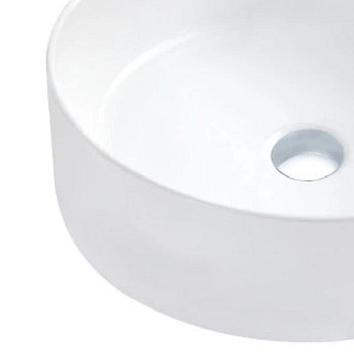 chậu lavabo, chậu rửa mặt đặt bàn sứ trắng, hình tròn, độ bền cao, hàng nhập khẩu Moen BC9903-139
