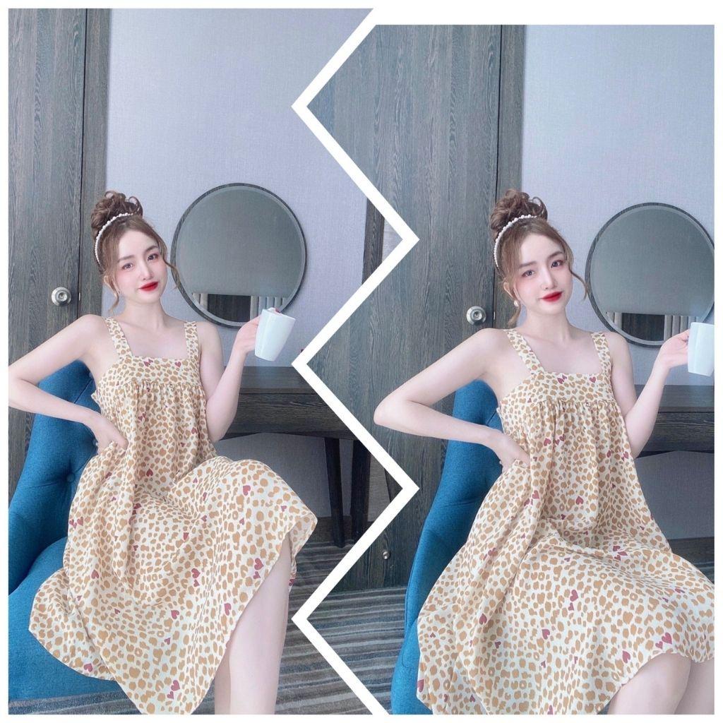 Váy ngủ sexy BIGSIZE ️FREE SHIP️ Đầm ngủ sexy lụa Mango Chất Siêu Mát Dáng Siêu Xinh &lt;75kg