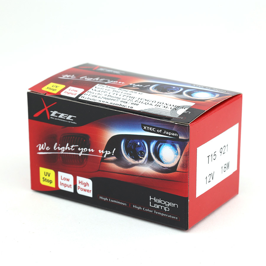 Combo 10 Bóng Đèn Chân Ghim Trung Xtec T15 W16W 12V 16W
