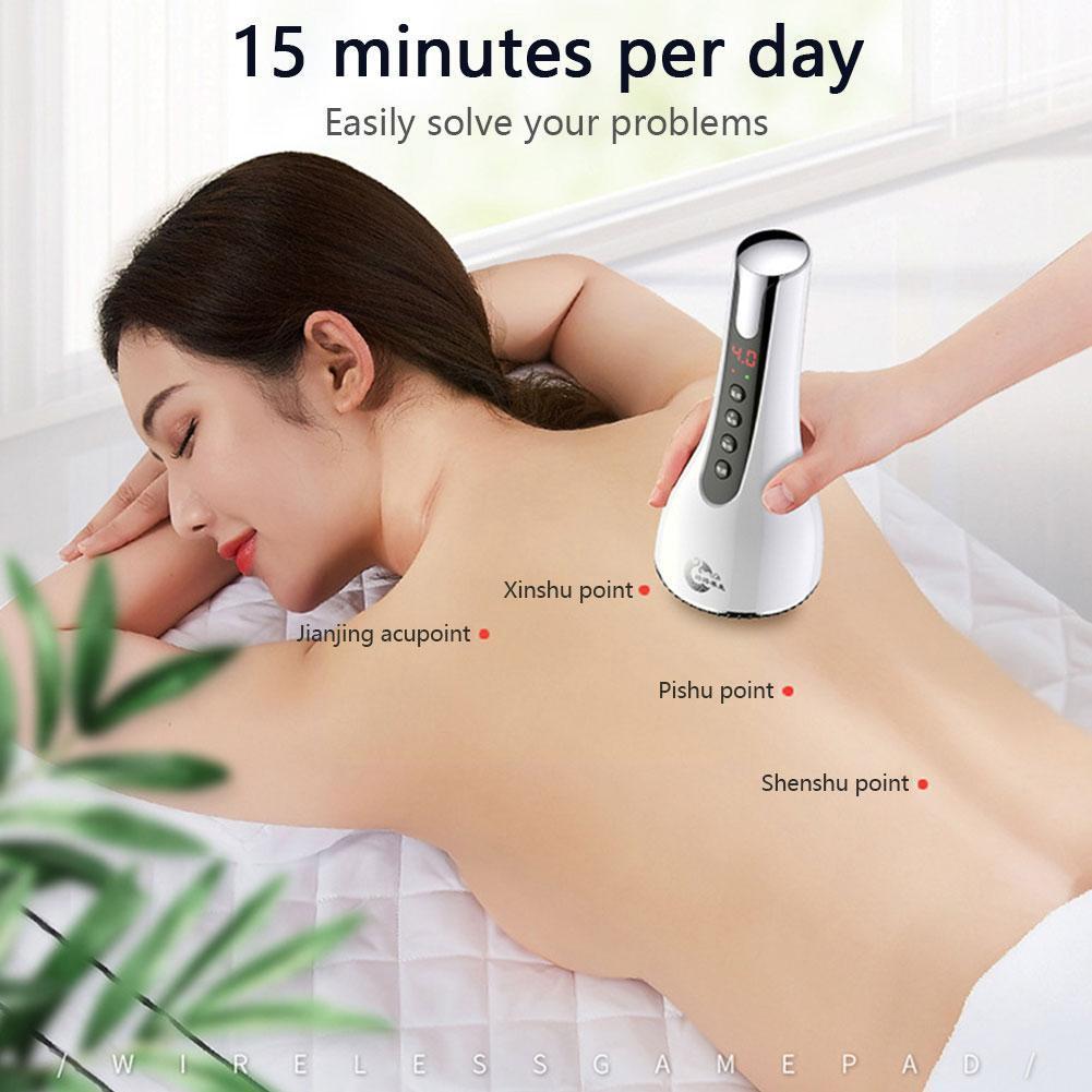 Máy massage xung điện 9 cấp độ cơ thể không dây pin sạc Spa Body cao cấp - tặng kèm 5 chai tinh dầu WormWood ️️