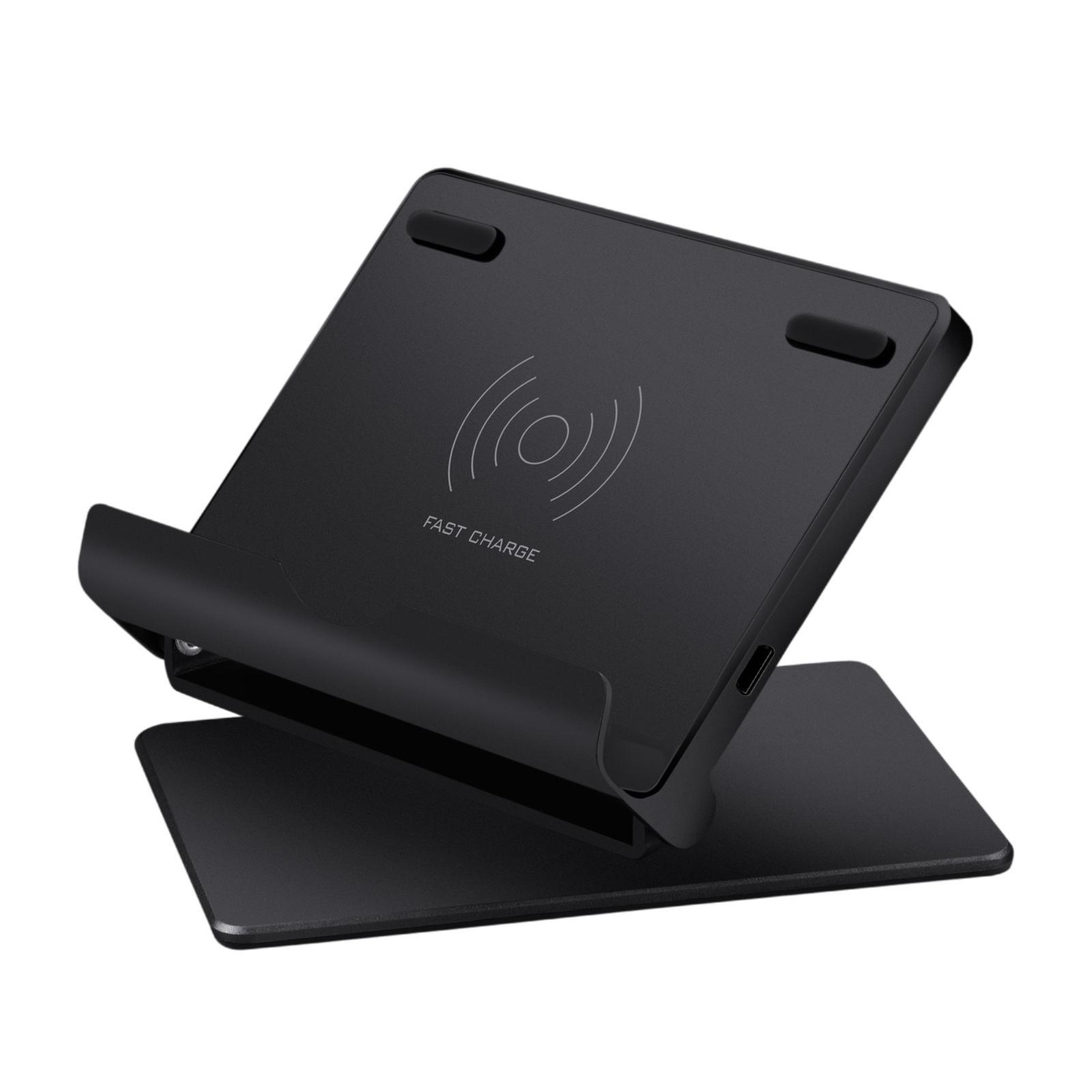 Wireless Charger Mount 10W/7.5W/5W Phone Holders Home Smart Phones Black