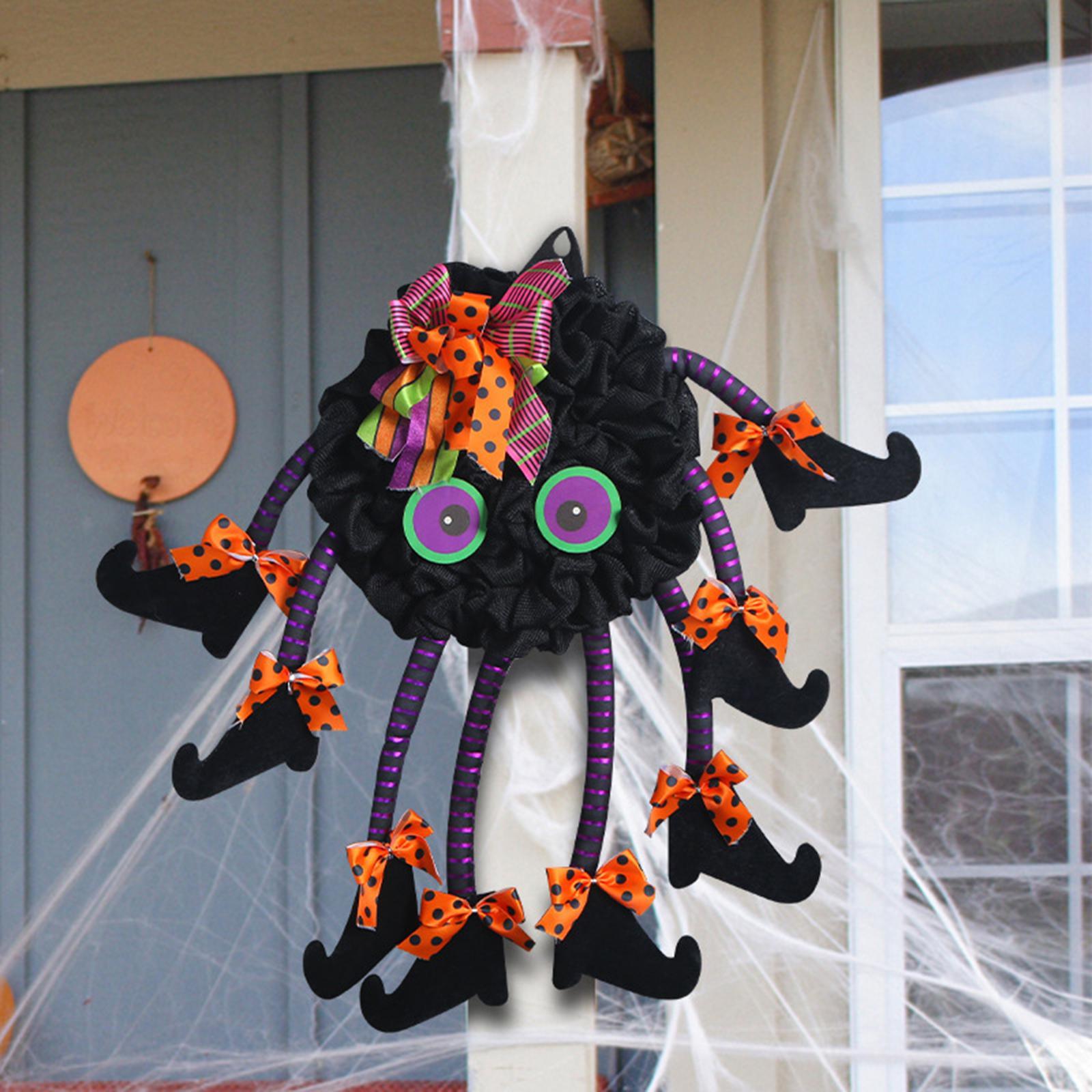 Halloween Wreath Front Door Wreath Garland for Horror Party Indoor Outdoor