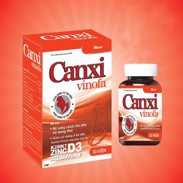 Canxi Tảo Biển Đỏ,Giảm Nguy Cơ Loãng Xương Ở Người Già-Vinofa