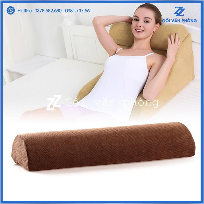 Gối ngủ bán nguyệt dài kê đầu, lưng, tập yoga, giảm cân ZURI PILLOW GLN02