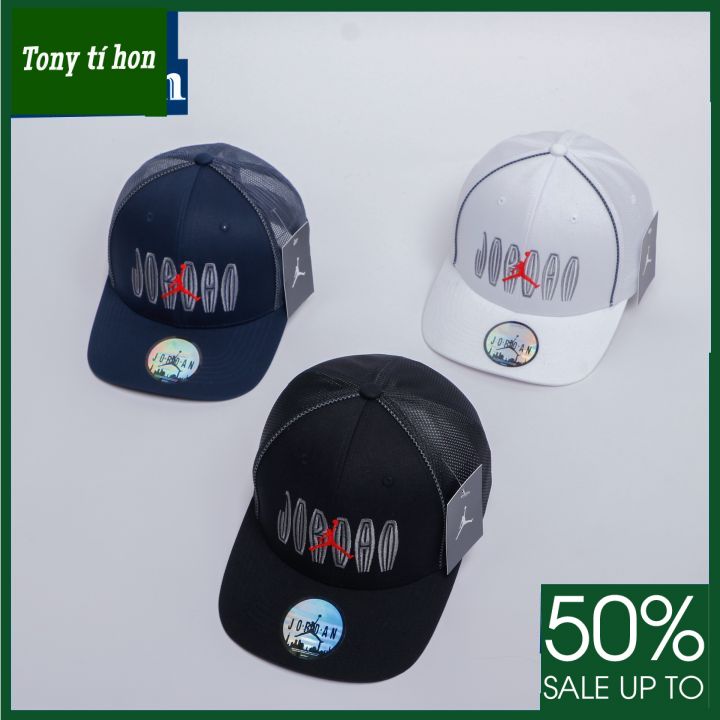 Tony tí hon - Mũ/nón kết lưỡi trai snapback JD1 logo bít đuôi cá tính thời trang nam nữ cao cấp màu đen/trắng/xanh