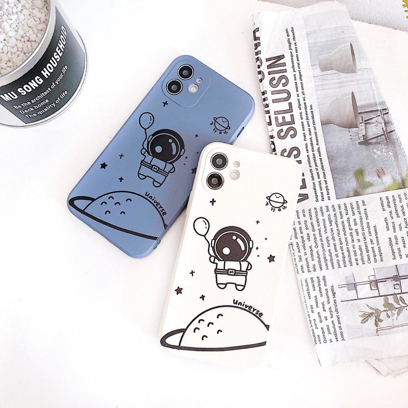 Ốp Lưng Cạnh Vuông Bóng Bay Hành Tinh Cho iPhone 6 / 6 Plus / 7 / 7 Plus / 8 / 8 Plus / X / Xs / Xs Max / 11 / 11 Pro / 11 Pro Max / 12 / 12 Pro / 12 Pro Max