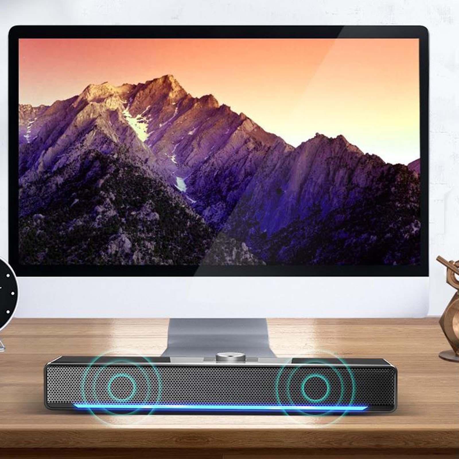 Computer Speaker 4D Stereo sound Bar Speakers for Computer Home Theater Desktop Monitor