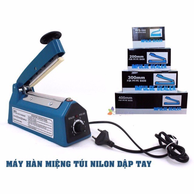 Máy hàn miệng túi dập tay FS 300- tặng dây thanh hàn