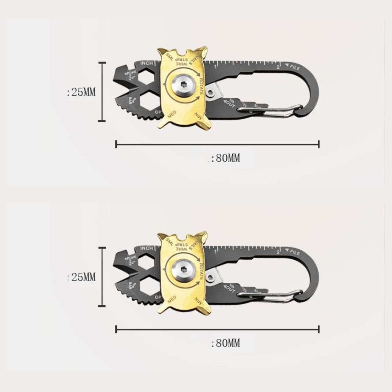 Dụng cụ dã ngoại EDC 20 in 1, đồ phượt leo núi cắm trại