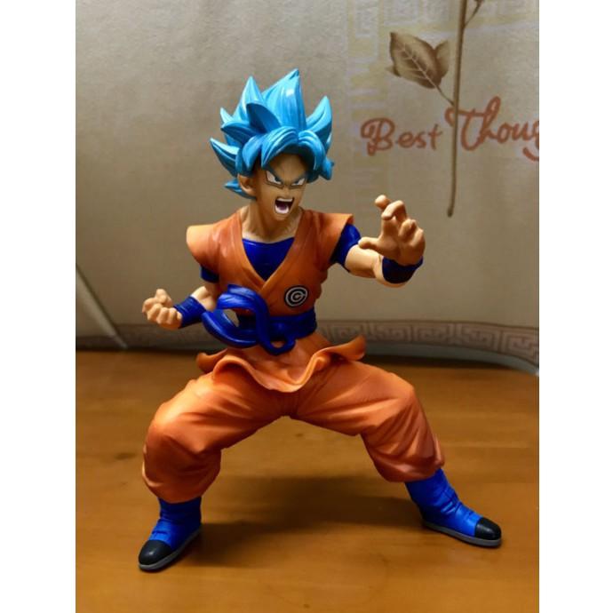 Mô hình Figure dragon ball 7 viên ngọc rồng songoku saiyan tóc xanh 18Cm