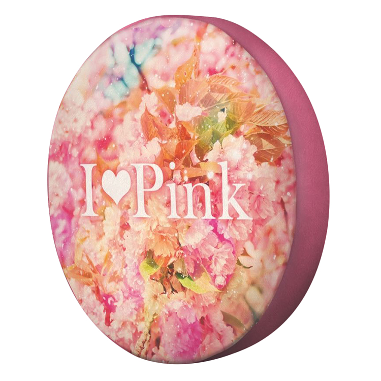 Gối tròn I live pink - GOHO010