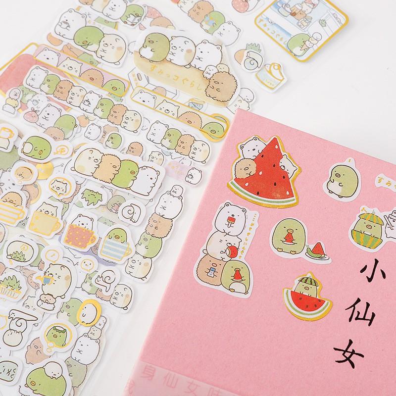 Sticker Molang Kawaii cute dán trang trí phong cách Nhật Bản