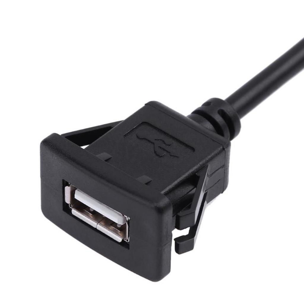 USB2.0 Extension  Mount Cable for car boat Motorcycle Flush Dashboard