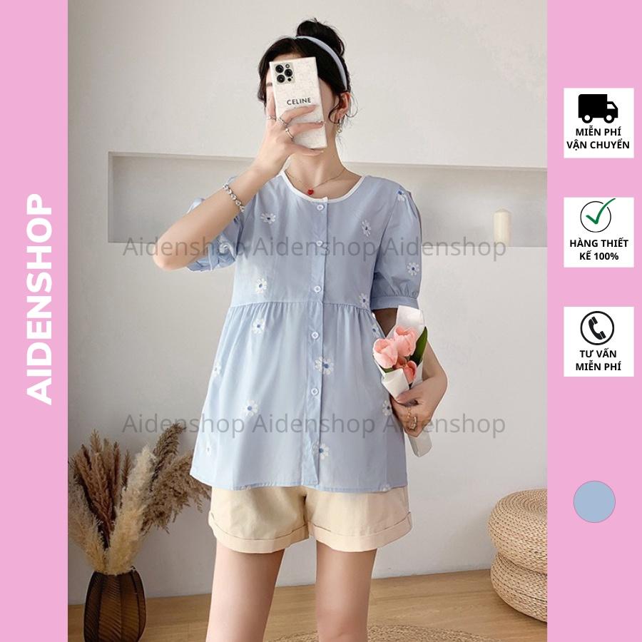 Bộ bầu thời trang dạo phố đẹp Aidenshop bồ bộ bầu xinh mùa hè