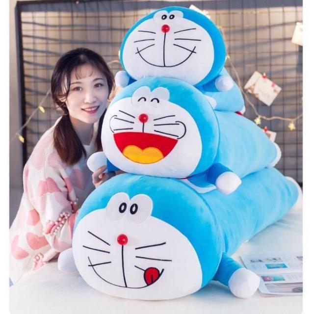 Gấu bông Doraemon nằm (gối ôm) chất miniso cao cấp mềm mịn