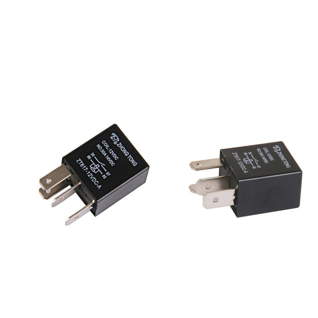 2pcs Car Truck Auto Automotive DC 12V 30A 30 AMP   Relay Relays 4 Pin 4P