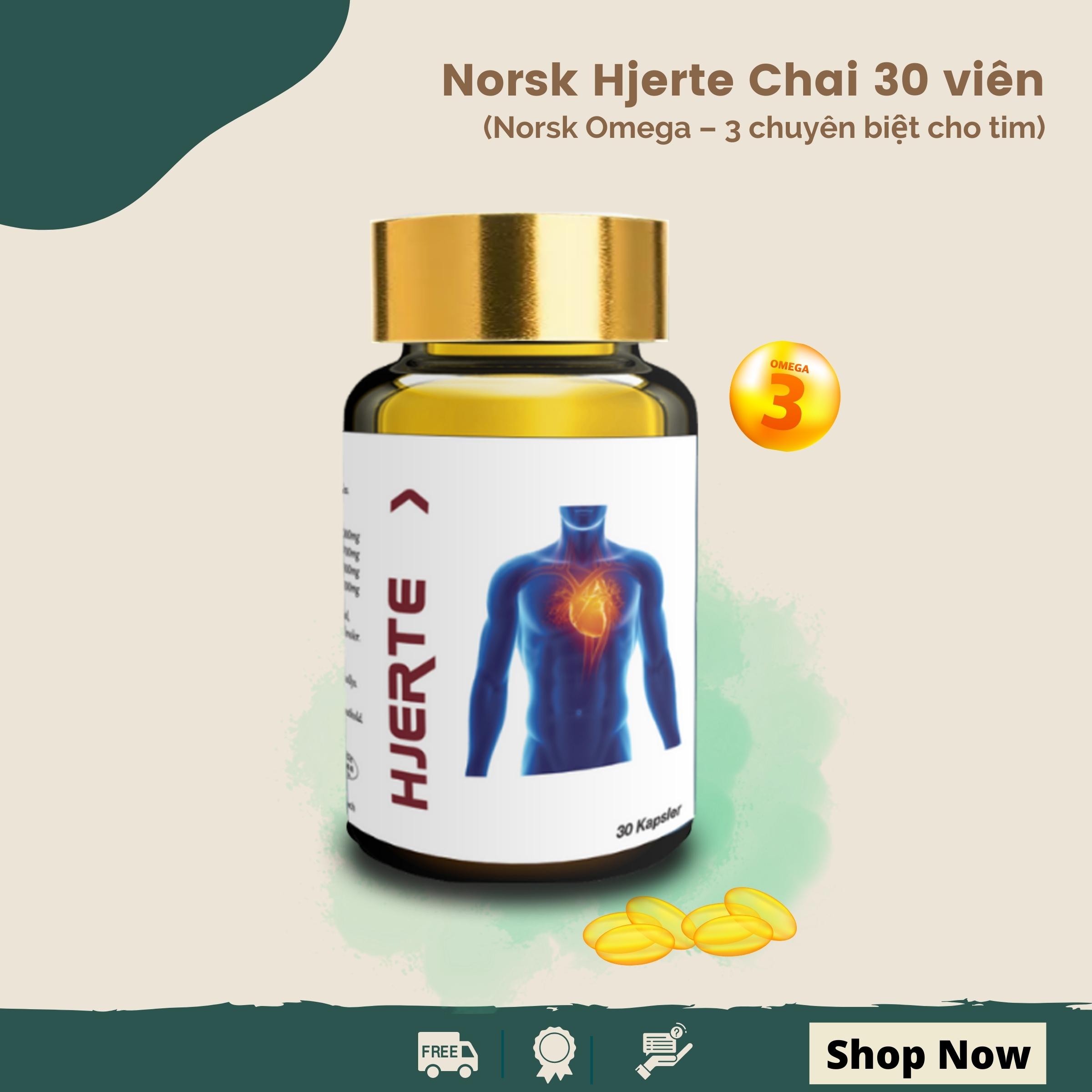 Dầu cá Norsk Hjerte Hộp 30 viên
