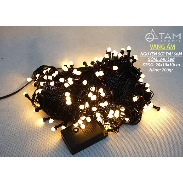 Dây đèn Led chớp nháy cao cấp 50m ánh sáng vàng ấm L-DDL-18-V