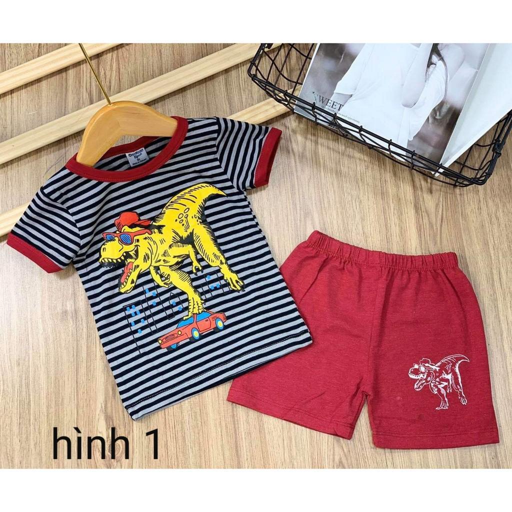 Sỉ BỘ NGẮN TAY DỄ THƯƠNG THUN COTTON BÉ TRAI - ĐỒ BỘ TRẺ EM