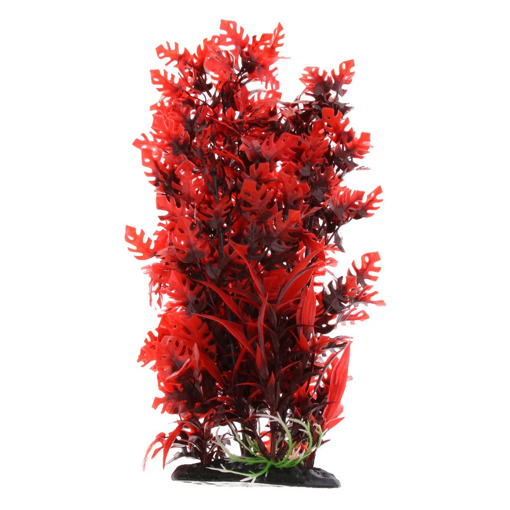 Large Aquarium Landscape Ornament Plastic 18-inch Tall Tree Fish Tank Decoration