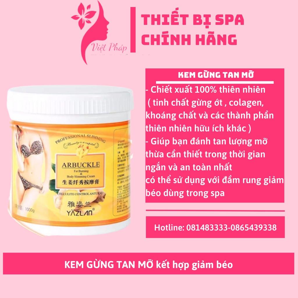 KEM GỪNG TAN MỠ kết hợp đánh tan mỡ