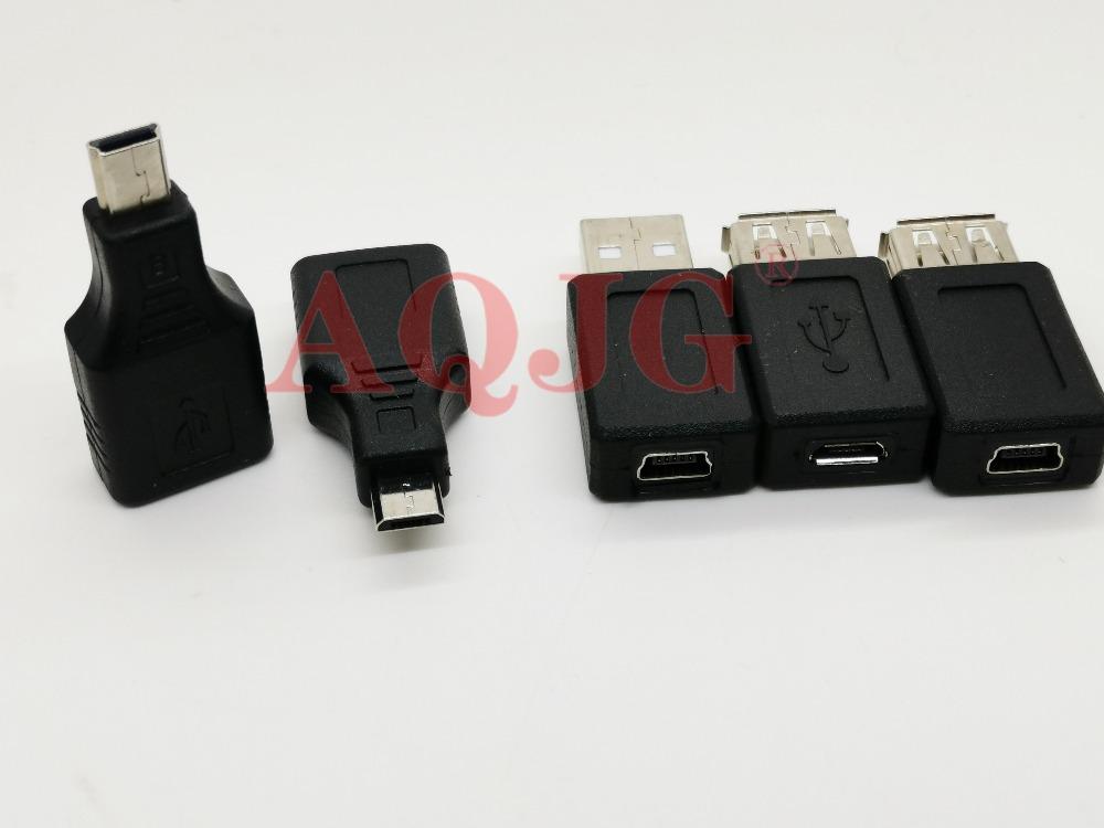 OTG USB 2.0 A Male To Female Micro USB Micro-B Mini-B Changer Data Converter Adapter High Quality
