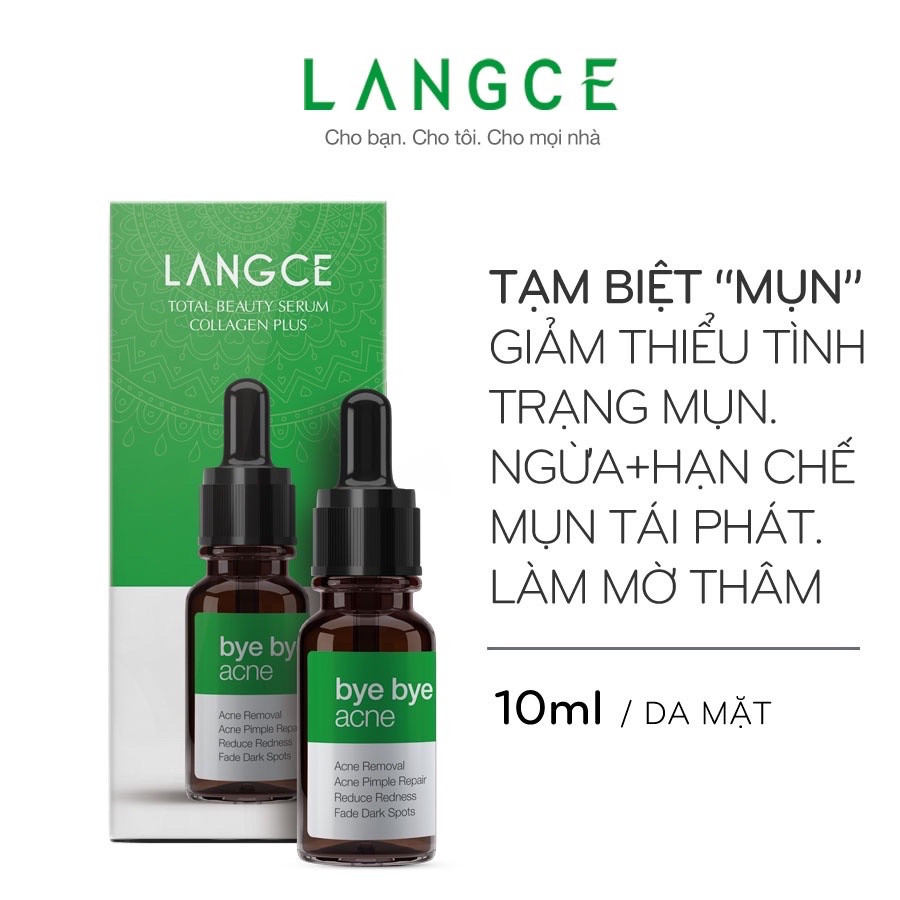 TINH CHẤT LÀM ĐẸP COLLAGEN+ TẠM BIỆT MỤN 10ml LANGCE